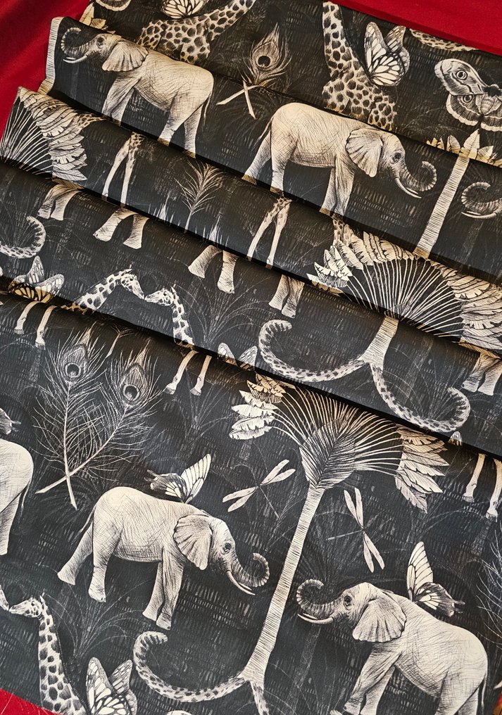 Eksklusivt lett bomulls-satin fra Liberty - 300x300cm - Silkeeffekt design - Tekstil - 300 cm - 300 cm #3.2