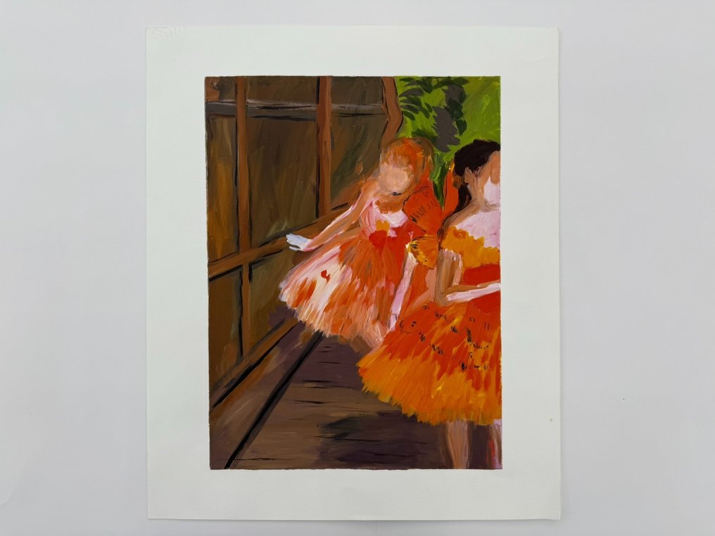 Karen Kilimnic (1955) - Dancers in the Wings, Moths, Paris Opera, Degas #2.1