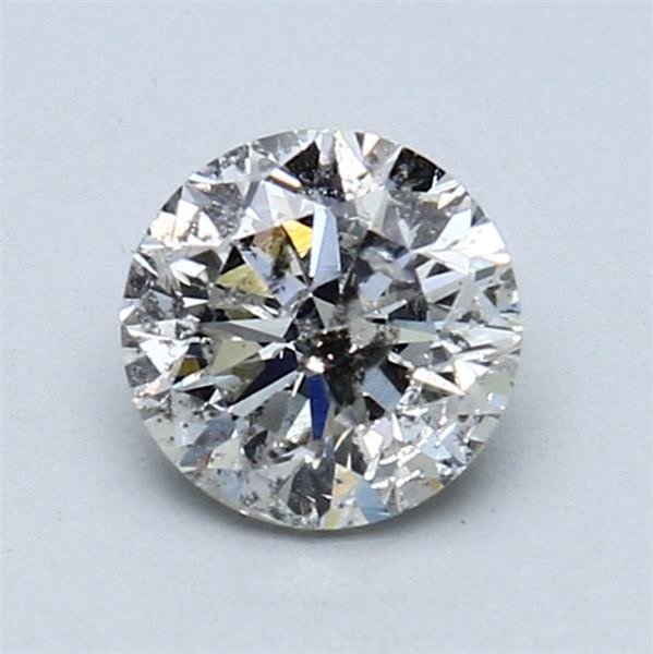 1 pcs Diamant  (Natural)  - 0.90 ct - Rotund - G - I2 - IGI (Institutul gemologic internațional) #1.0