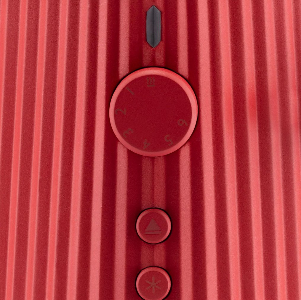 Alessi - Michele De Lucchi - Køkkencontainer - Plissé - Plast - Rød #1.0