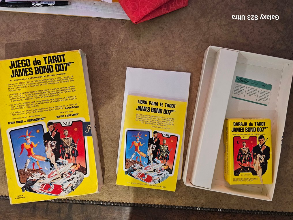 James Bond 007: Live And Let Die -  - 电影道具 詹姆斯·邦德 007 塔罗牌套装 - 极其稀有且具有标志性 - 1973年版 #2.1