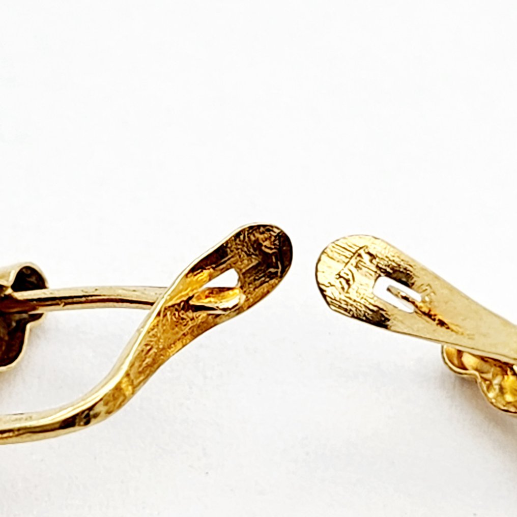 Boucles d'oreilles - 18 carats Or jaune -  2.40ct. tw. Pierre précieuse synthétique #4.3