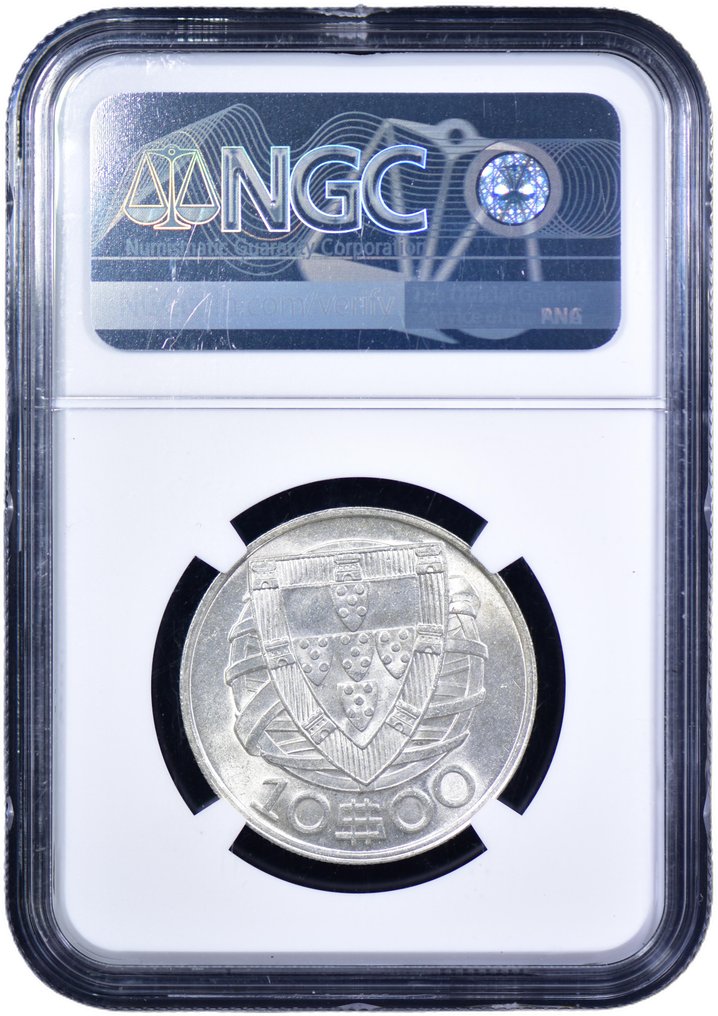 Portugal. Republic. 10 escudos 1948 - NGC - MS 64+ - Escassa #3.2