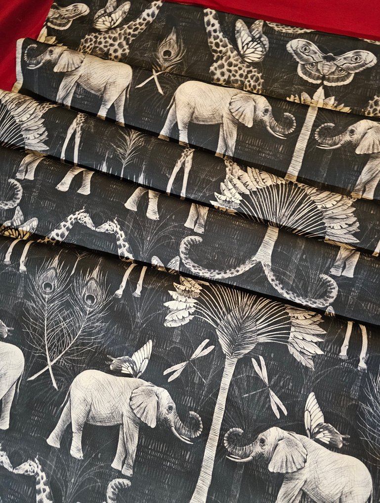 Eksklusivt lett bomulls-satin fra Liberty - 300x300cm - Silkeeffekt design - Tekstil - 300 cm - 300 cm #2.1