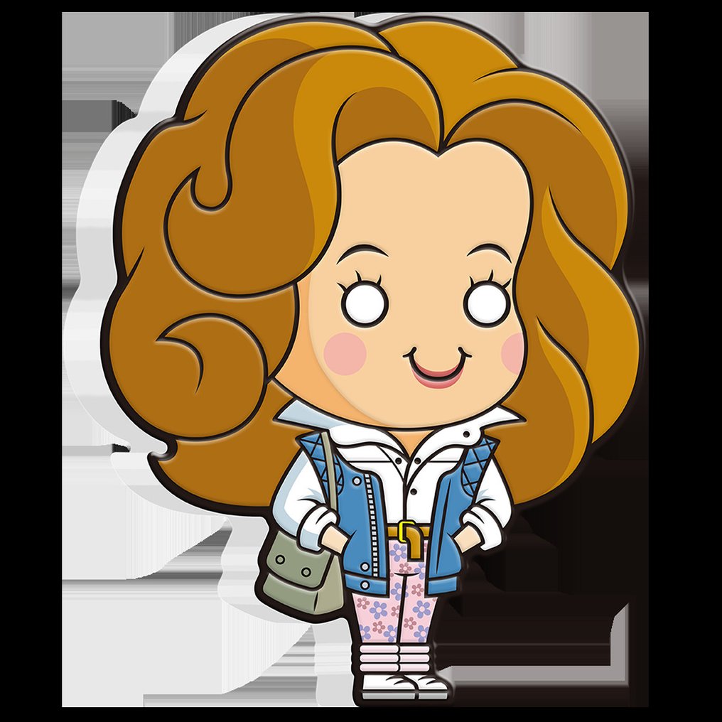 Niue. 2 Dollars 2021 Zurück in die Zukunft™ - Jennifer Parker™ - 1 Oz #1.0