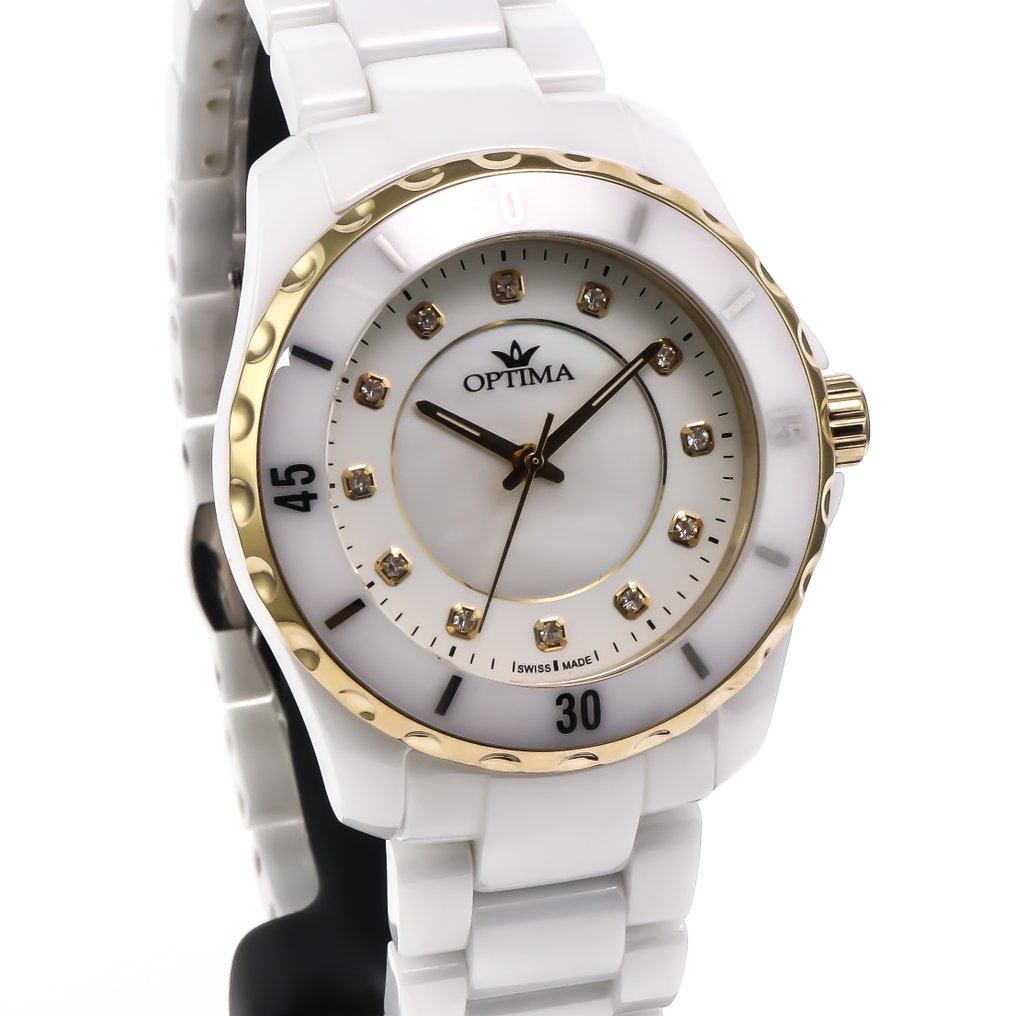 Optima - Swiss Quartz Watch - OSL319-WG-7 - Nincs minimálár - Férfi - 2010-2020  #1.0