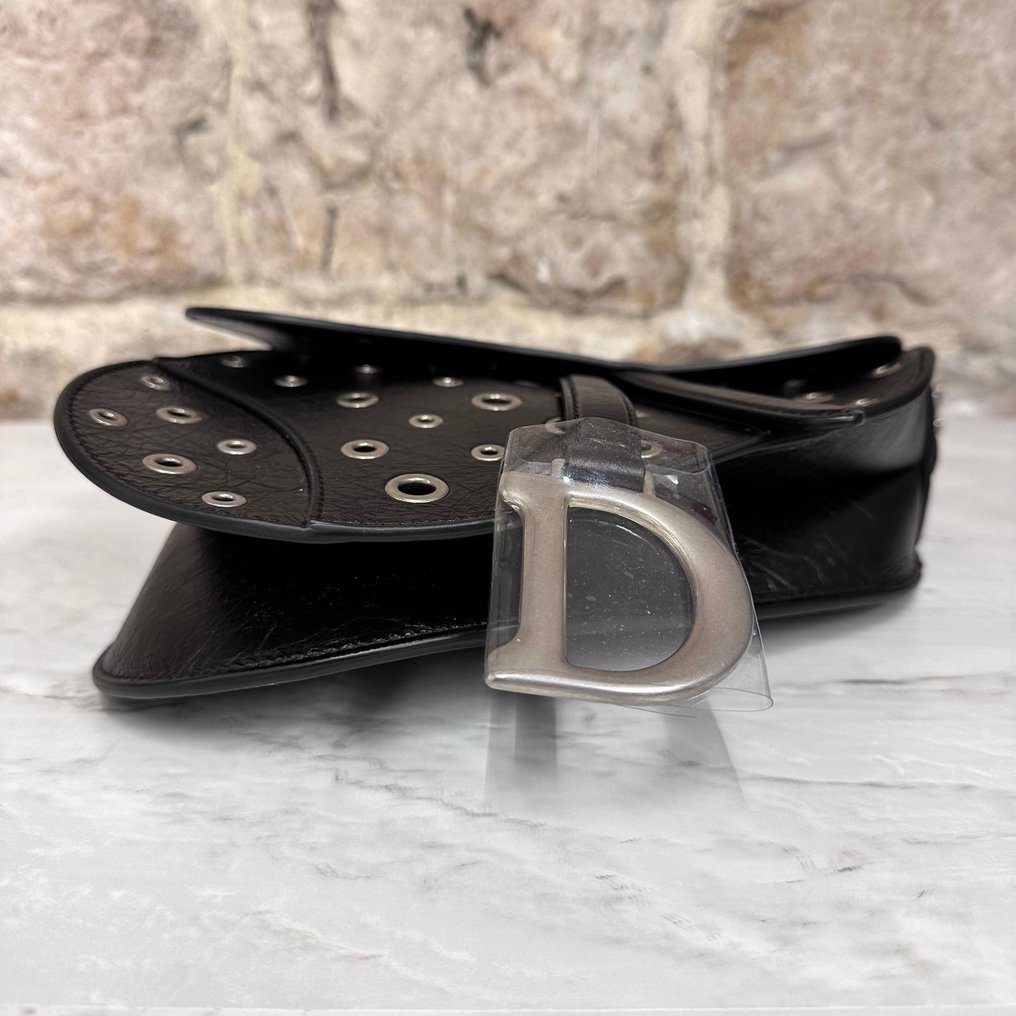 Dior SADDLE ベルト　ブラック Saddle leather belt Dior Black size 80 cm in Leather - 46765468
