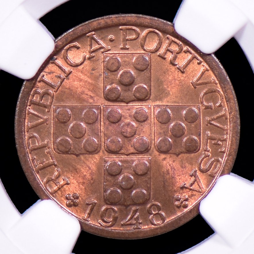 Timor portoghese. Republic. 10 Avos 1948 - NGC - MS 64 #1.0