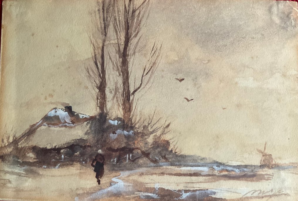 Mathijs Maris (1872-1929) - Wintertafereel #1.0