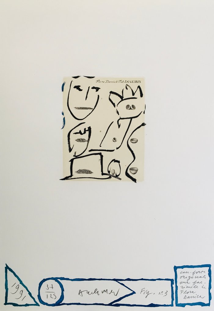 Pierre Alechinsky (1927) - Flora Danica - Eau-forte originale signée #1.0