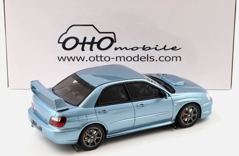Otto Mobile 1:18 - Modelsportsvogn - Subaru Impreza WRX Sti WR1 P. Solberg Edition Ice Metallic Blue - OT1114 #1.0