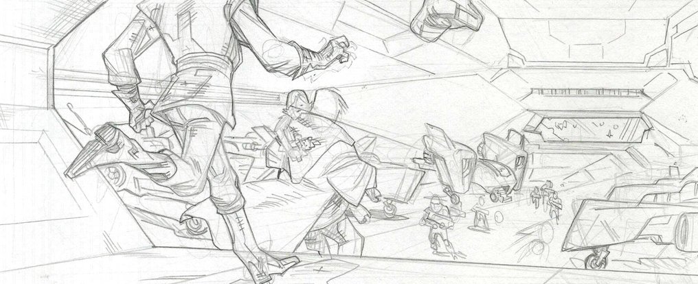 Domenech, Sergi - 2 Original Sequential Pages 1 & 2 - Star Wars: Hypervelocity Stories – Hand Signed #4.3