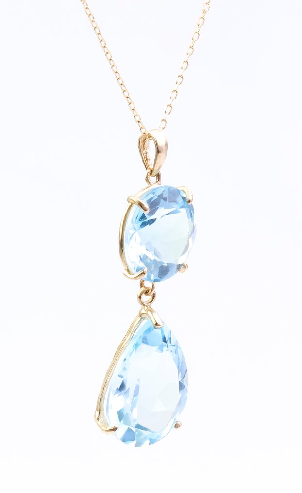 Ei pohjahintaa - Kaulakoru - 14 kt. Keltakulta Topaasi - Topaasi #4.3