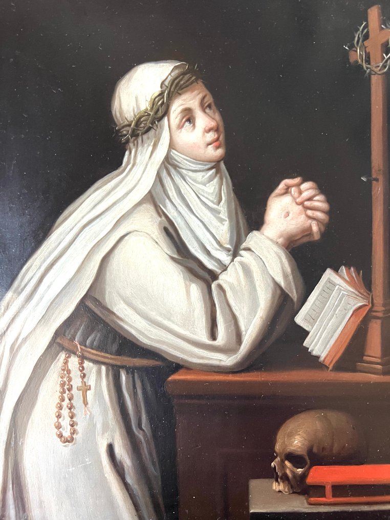 École italienne, fin XVIIIè siècle - Sainte Catherine de Sienne en prière #4.3