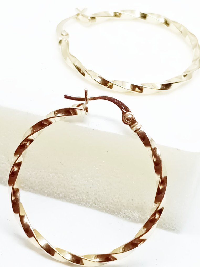 Ingen reservasjonspris - Øredobber - 18 karat Gull #4.3