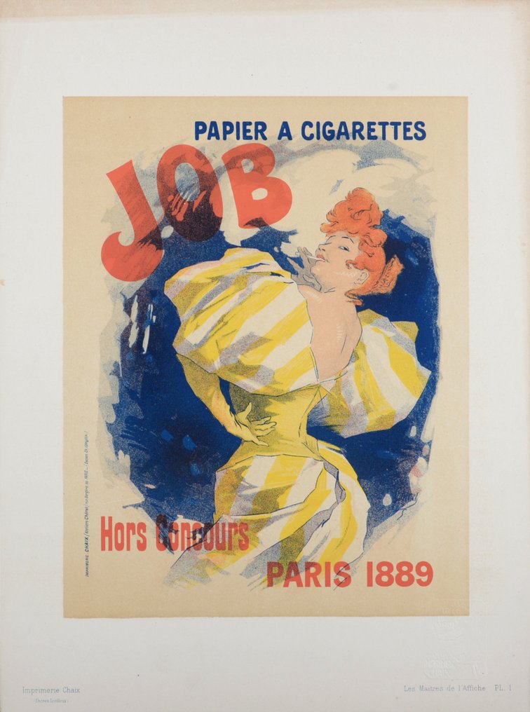 Jules Chéret (1836-1932) - Les Maîtres de l'Affiche : Papier à Cigarettes Job #1.0