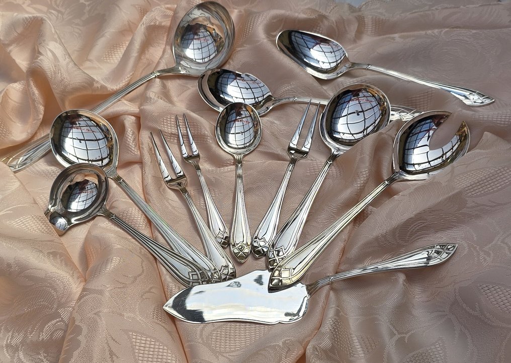 Robbe & Berking - Besteck (12) - Acarda - Versilbert #2.1
