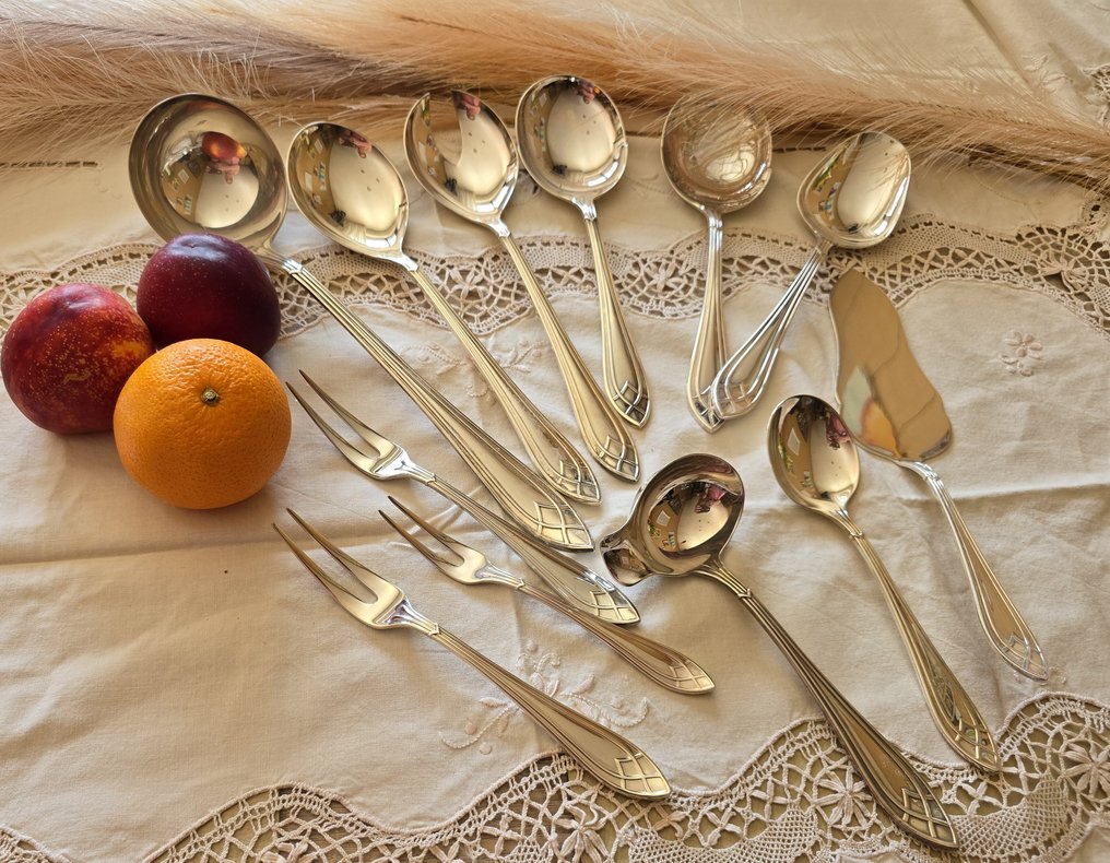 Robbe & Berking - Besteck (12) - Acarda - Versilbert #1.0