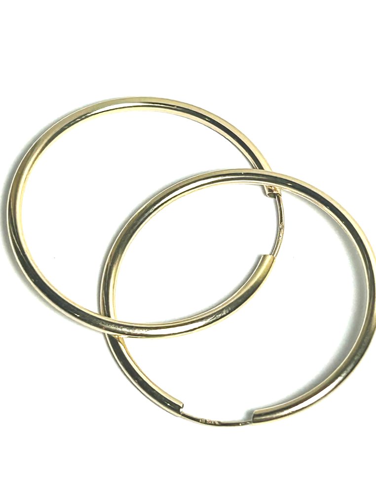 Nincs minimálár - Hoop fülbevaló - 18 kt. Sárga arany #3.2