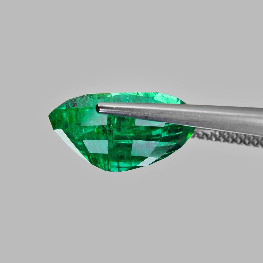 Groen Smaragd - 7.65 ct - Lotus Gemology #2.1