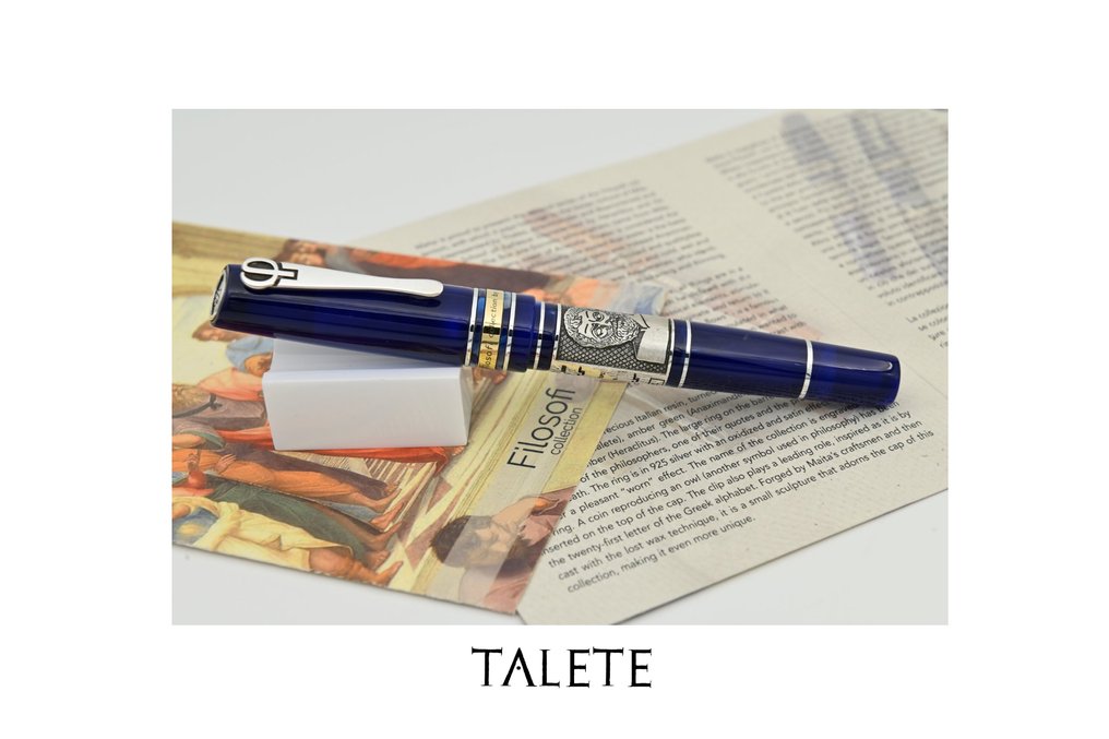 Maita - Collezione Filosofi: Talete | Edizione Limitata a 199 esemplari in resina italiana e argento - 滚珠笔 #1.0