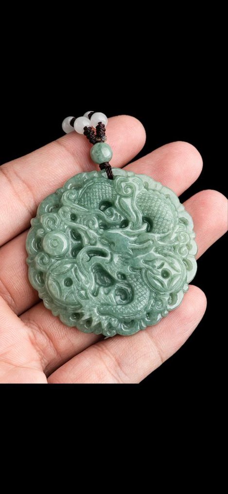 Μενταγιόν από Νεφρίτη Jade πρώτης ποιότητας - Βαθμός AAAA - Μενταγιόν - Κρεμαστό κόσμημα - Κρεμαστό από νεφρίτη #4.3