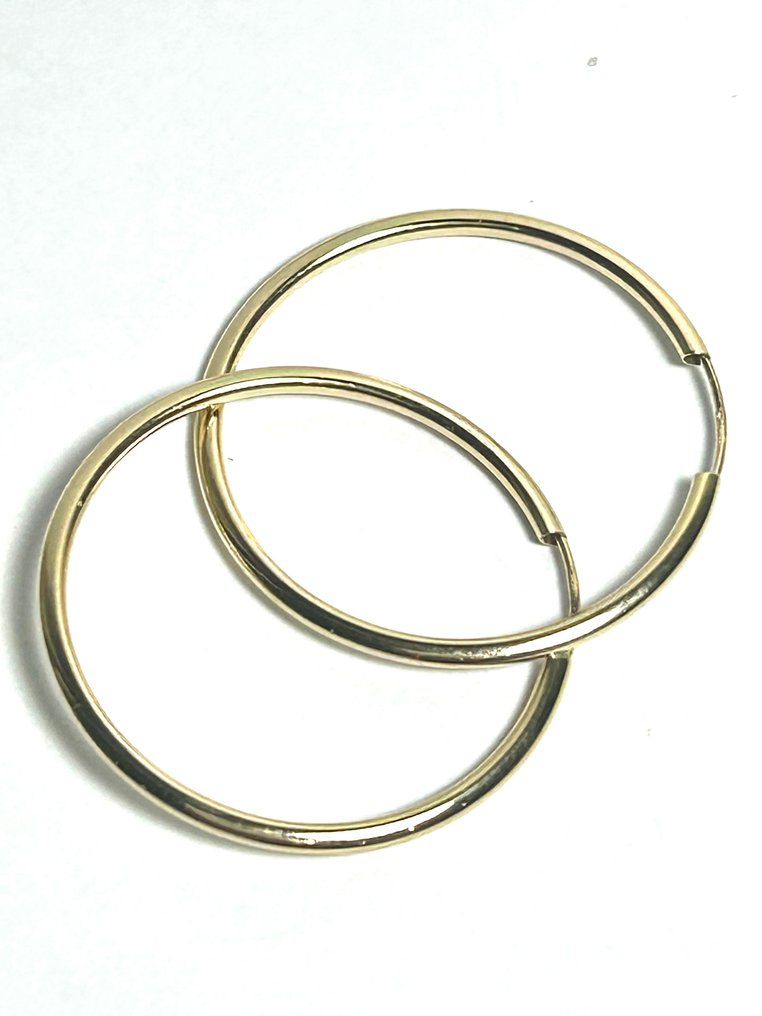 Nincs minimálár - Hoop fülbevaló - 18 kt. Sárga arany #4.3