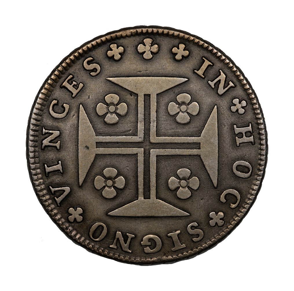 Portugali. D. José I (1750-1777). Cruzado Novo (480 Reis) 1763 - JOSEPHUS - Coroa com Pedúnculos - ESCASSA #1.0