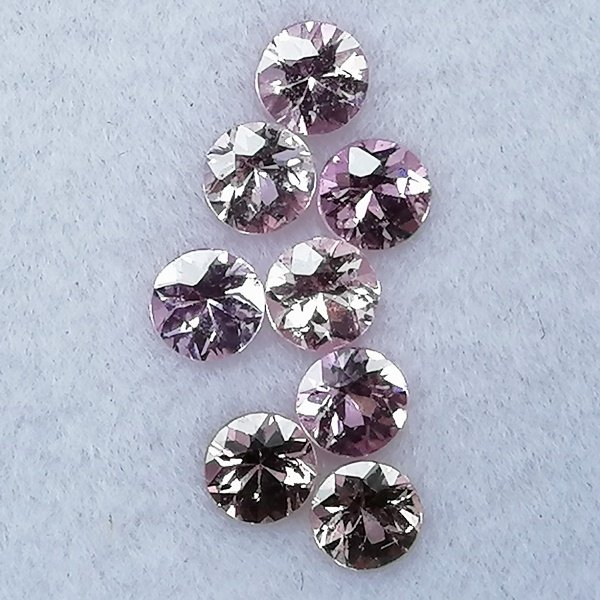 8 pcs Lyserød Safir - 1.07 ct - Instituto Gemólogico Español (IGE) - Sin behandling #3.2
