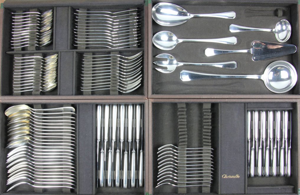 Christofle - Luc Lanel - 餐具套装 (115) - 装饰艺术 - 美国 - 镀银 #1.0