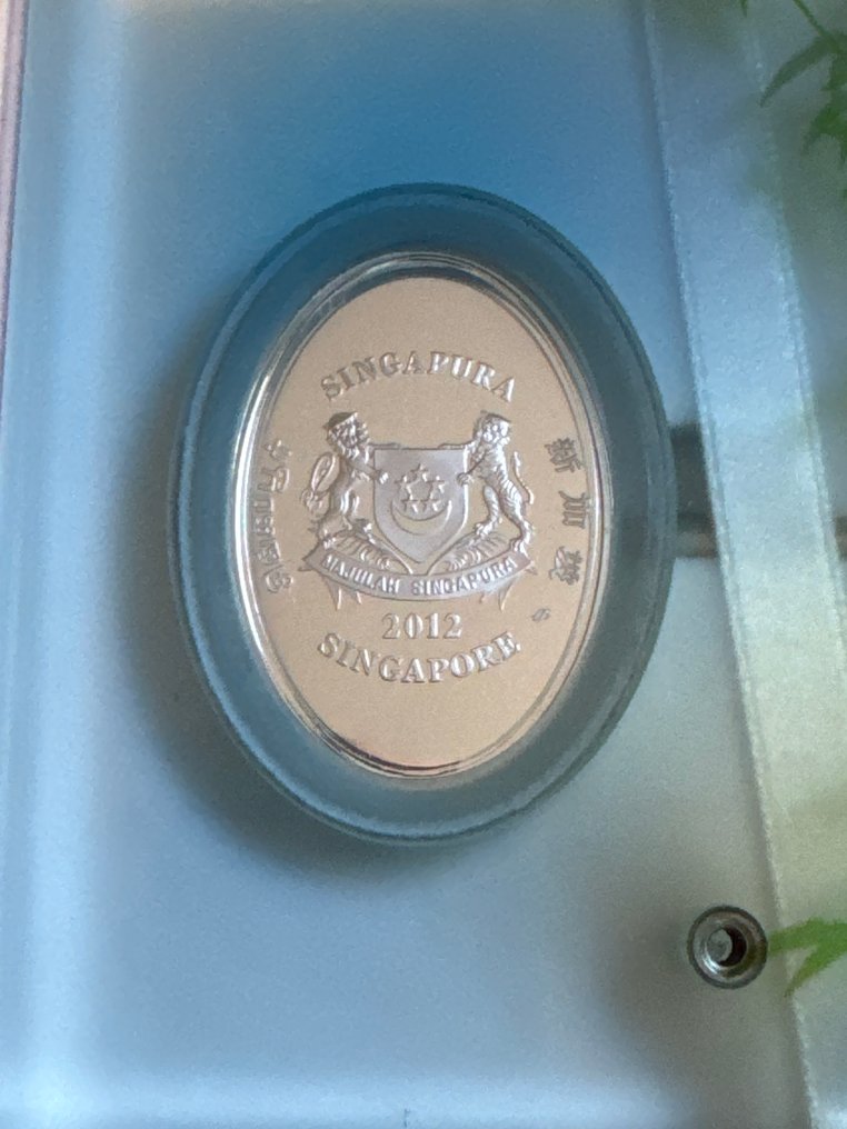 Σιγκαπούρη. 5 Dollars 2012 Giant Panda 1  Oz (.999) #2.1