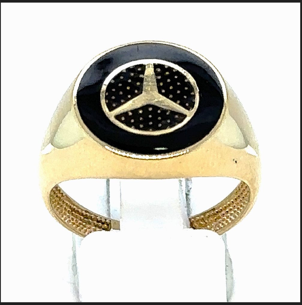 14 kt. - Yellow gold - Statement ring - 14K Mercedes Ring RS63 #4.3