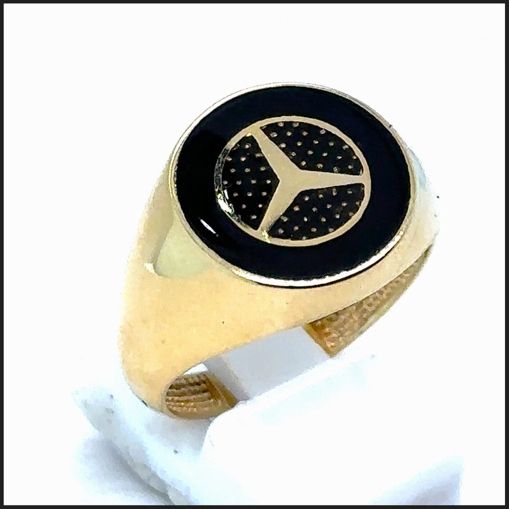 14 kt. - Yellow gold - Statement ring - 14K Mercedes Ring RS63 #2.1