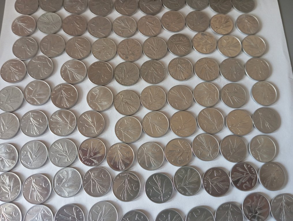 Ιταλία, Δημοκρατία Lotto 100 x 2 Lire 1955/1980 "Ulivo"  (χωρίς τιμή ασφαλείας) #3.2