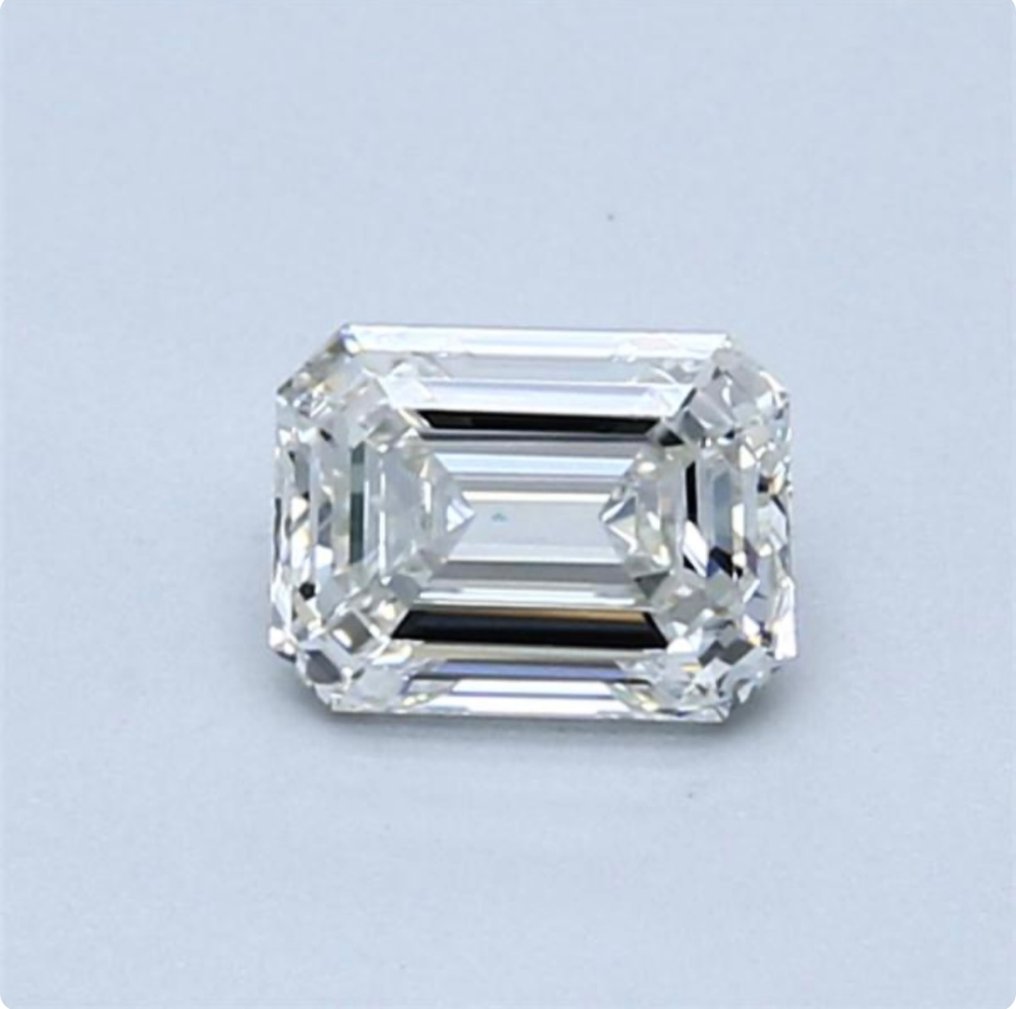 1 pcs Gyémánt (Természetes) - 0.54 ct - Smaragd - I - IF - Amerikai Gemmológiai Intézet (GIA) #1.0