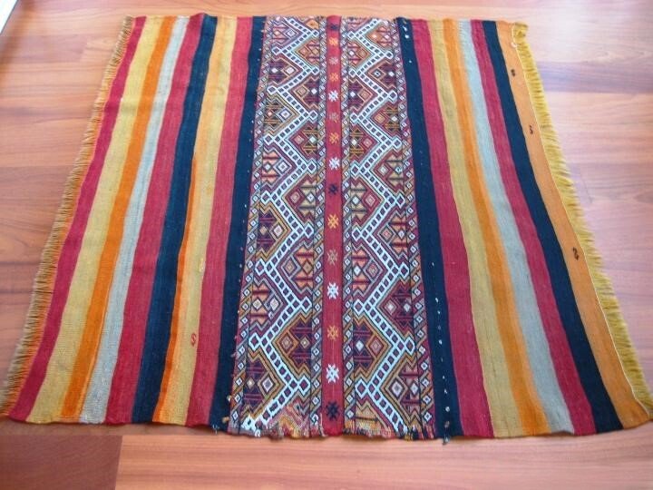 Ανατολία Κεντρική - Με πιστοποιητικό αυθεντικότητας - Χειροποίητο υφαντό - Χαλί - 131 cm - 122 cm - Χαλί κιλίμ σακούλα #1.0