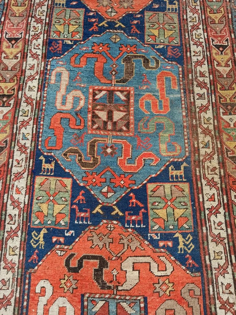 Antique Caucasian Karabagh Cloud Kazak - Teppich - 220 cm - 115 cm #1.0