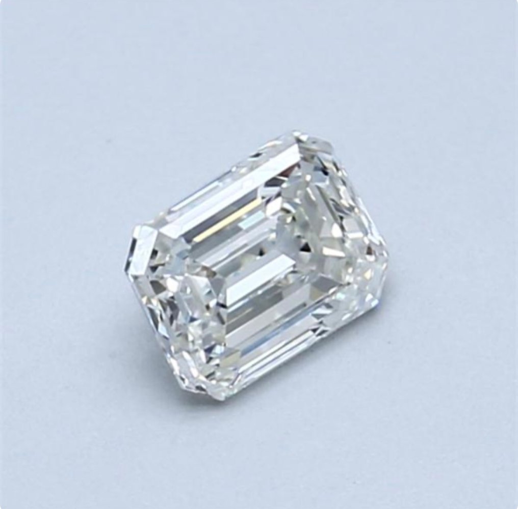 1 pcs Gyémánt (Természetes) - 0.54 ct - Smaragd - I - IF - Amerikai Gemmológiai Intézet (GIA) #3.2