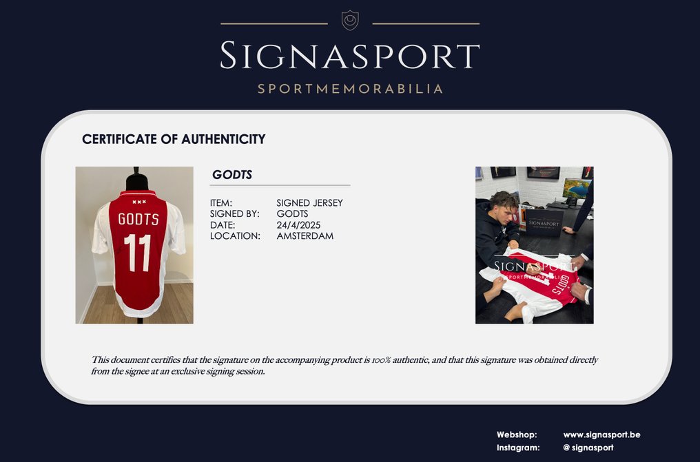 AFC Ajax - Campionato europeo di calcio - GODTS - 2025 - Maglia sportiva #2.1