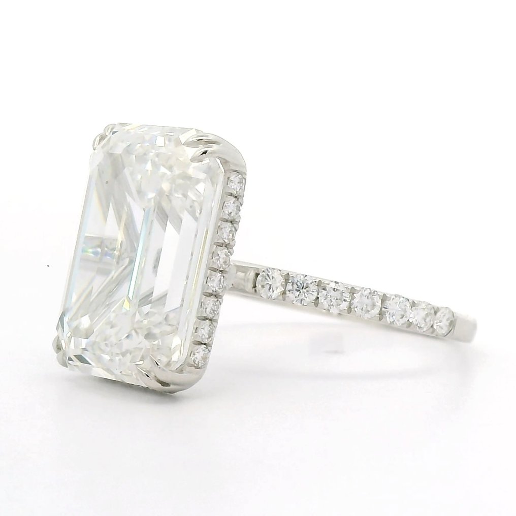 沒有保留價 - 戒指 - 18 克拉 白金 - 11.64ct. tw. 鉆石 (實驗室培育) - 鉆石 - E/VS1,IGI 认证 #2.1