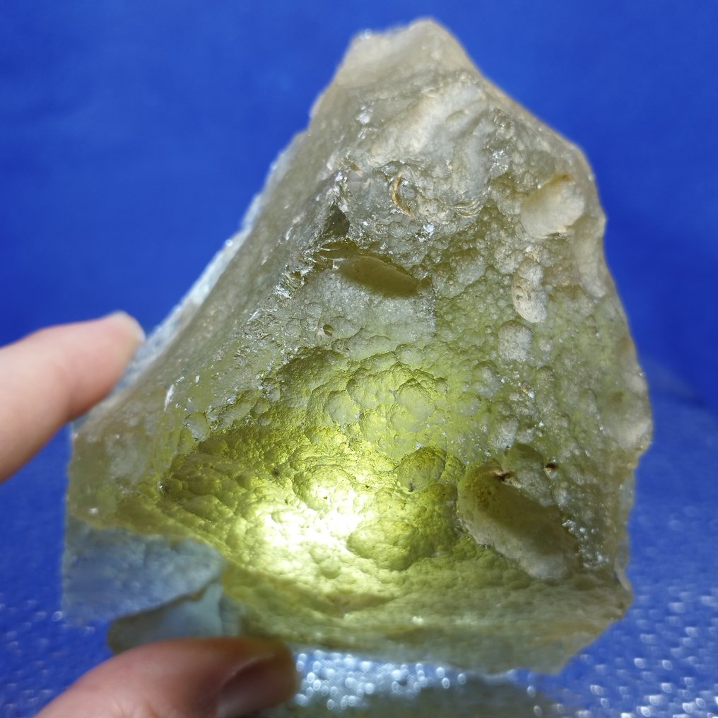 Μουσείο XL, Γυαλί της Λιβυκής Ερήμου. Με τρύπες και φούσκες!!! Επίδραση μετεωρίτη (Αίγυπτος, 26 εκατομμύρια χρόνια!) - 616 g #1.0