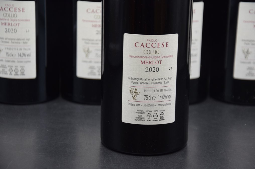 2020 Paolo Caccese, Merlot - Collio DOC - 6 Bottiglie (0,75 L) #3.2