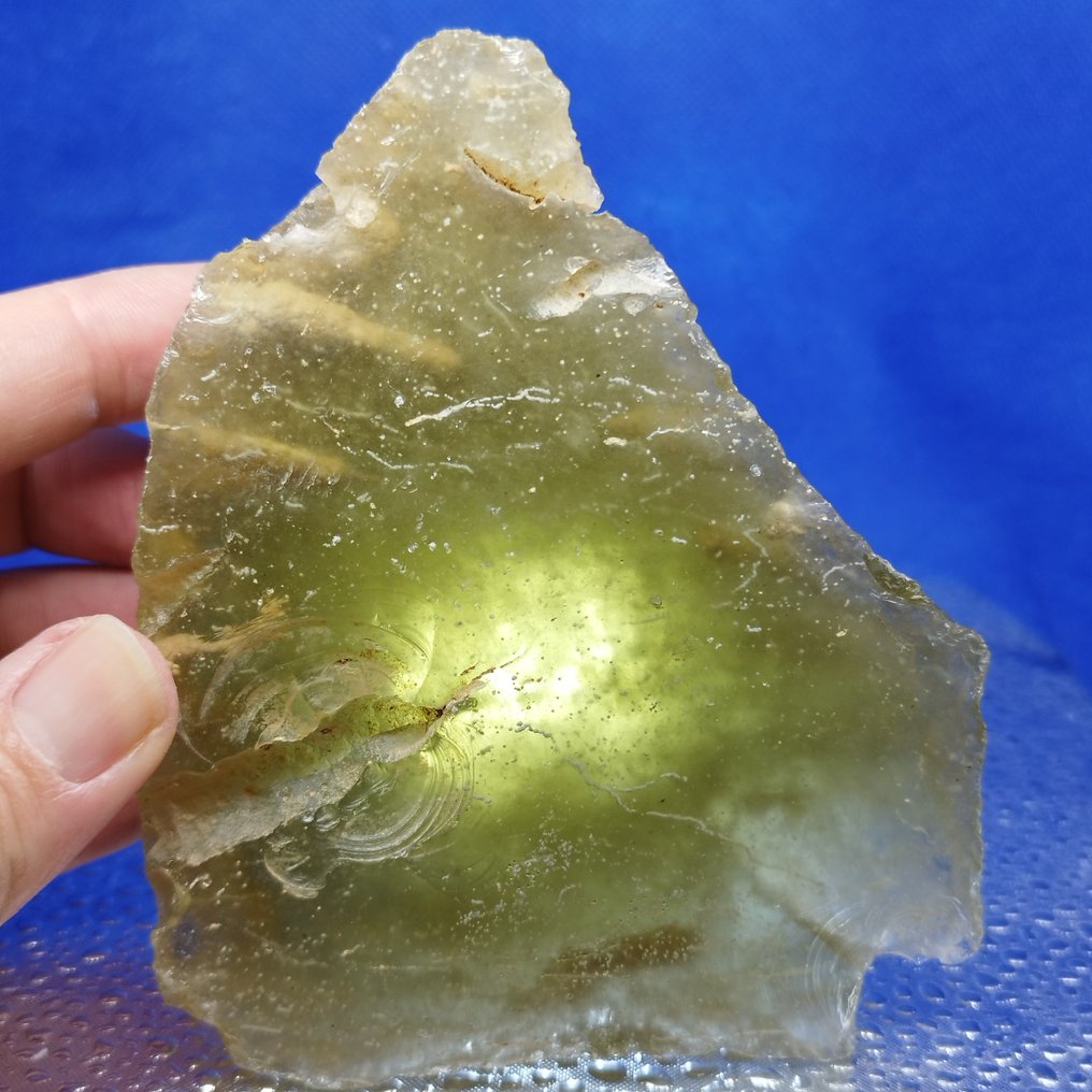 Μουσείο XL, Γυαλί της Λιβυκής Ερήμου. Με τρύπες και φούσκες!!! Επίδραση μετεωρίτη (Αίγυπτος, 26 εκατομμύρια χρόνια!) - 616 g #1.0