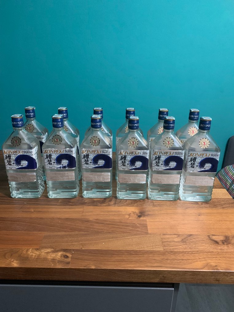 Konpeki - box - Japanese Shochu - Ryukyu Awamori  - b. 1980-tallet - 72 cl - 12 flasker #2.1