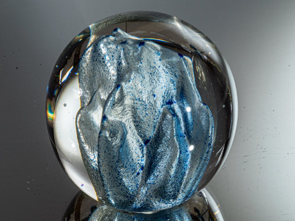 Glashaus Edelmann - Udo Edelmann - 紙鎮 - Künstlerisches Designobjekt - Ø 7,1 cm - 玻璃 #3.2