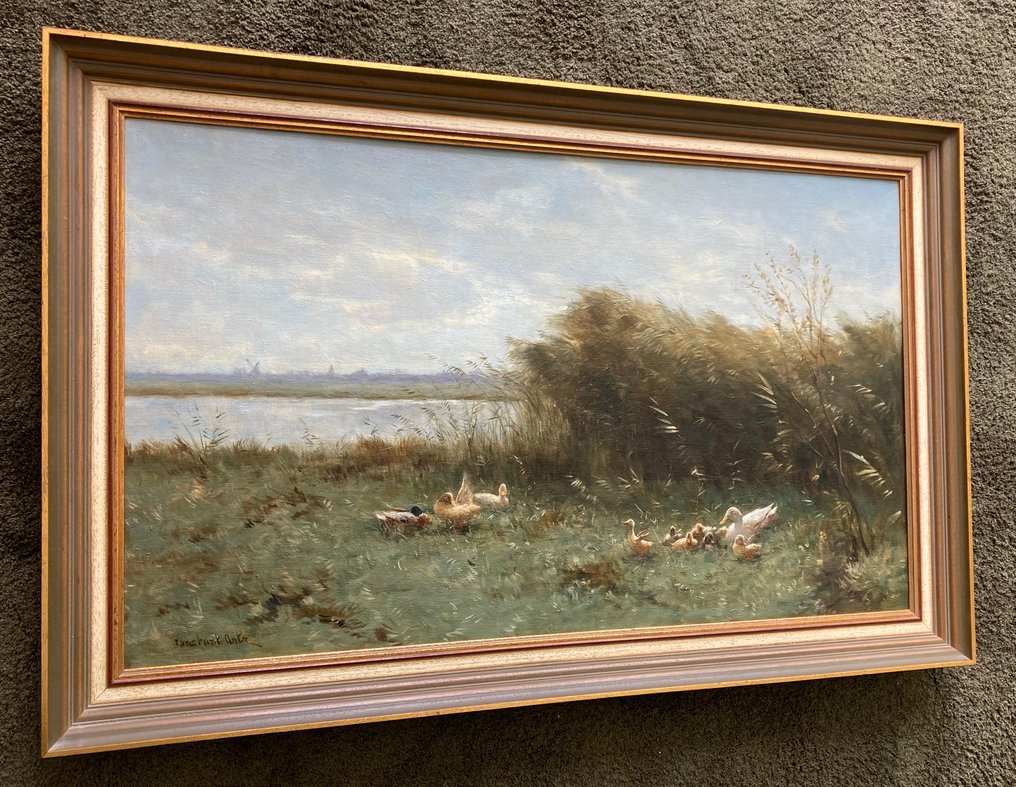 Constant David Ludovic Artz (1870-1951) - Eendenfamilie aan de waterkant #3.2