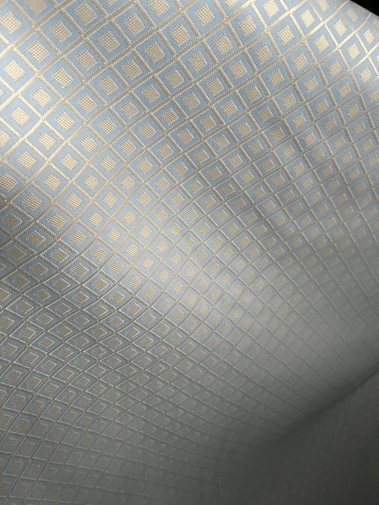 Jacquard geométrico azul e ouro – classe sem tempo - Têxtil  - 600 cm - 300 cm #1.0