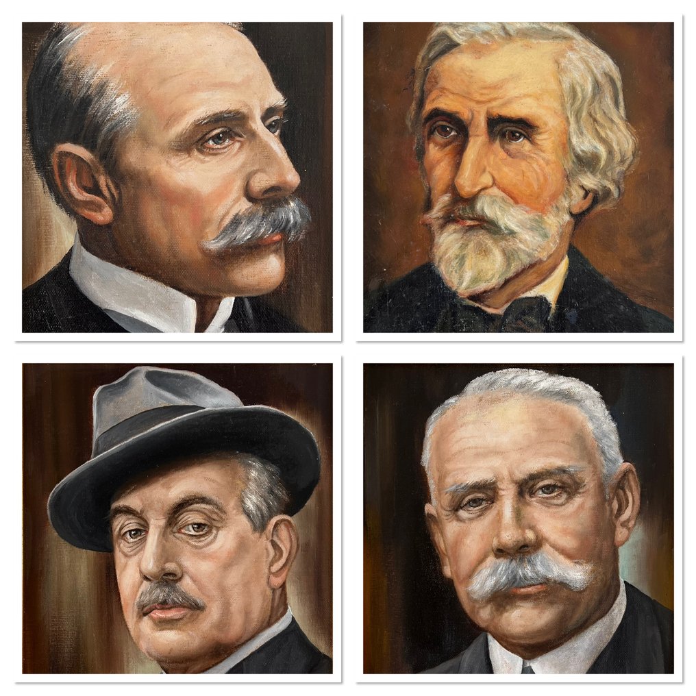 Βρετανική σχολή (XX) - Four composers - 4 oli su tele #1.0