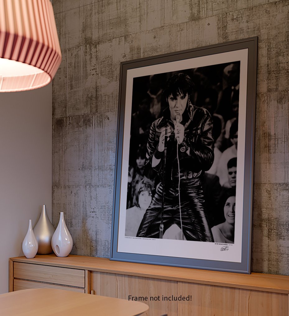 ELVIS PRESLEY - Iconic Legend - XXL Fine Art Photography - 80x60 cm ! - Limited Edition Nr 04 of 100 - Serial MU109 - Collector - No Reserve #4.3