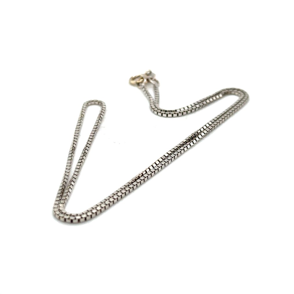 项链 - 18K包金 白金 - 39 厘米威尼斯链，18k #3.2